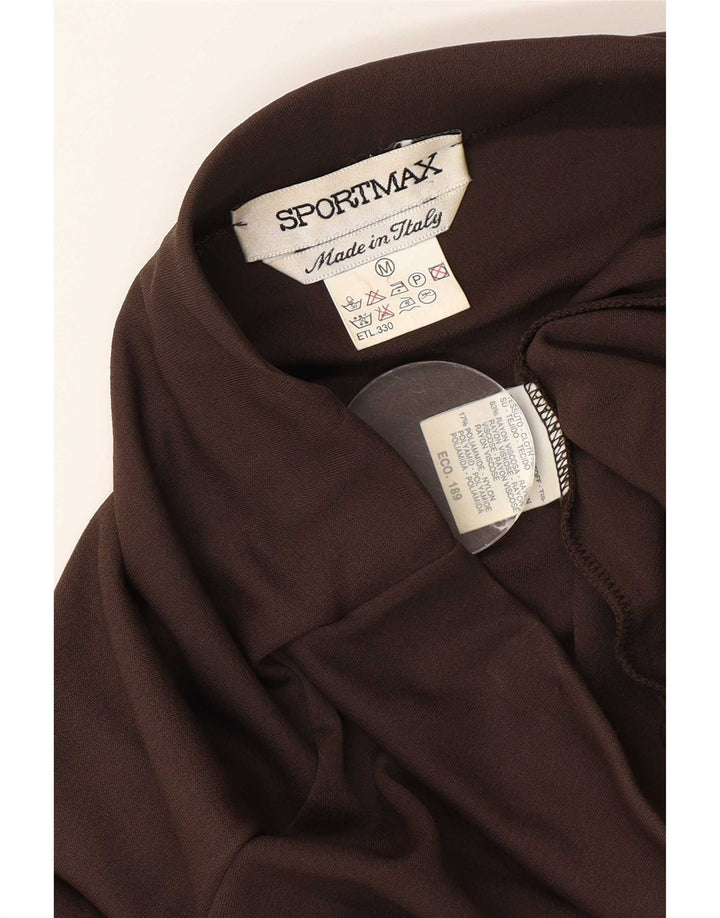 Gonna lunga da donna Sportmax media W28 viscosa marrone