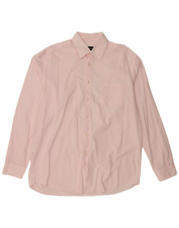 Camicia da uomo HUGO BOSS taglia 17 1/2 44 XL cotone rosa