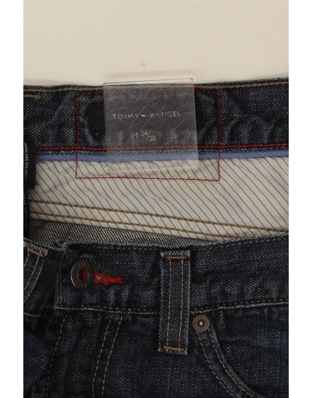 Jeans dritti da uomo Tommy Hilfiger W34 L30 Blu