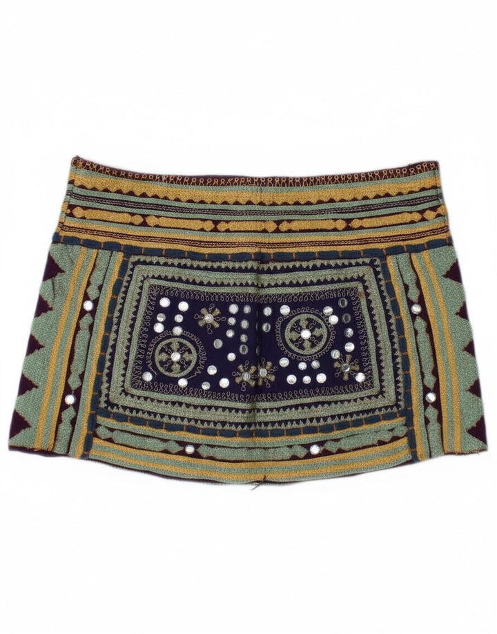 Minigonna Zara da donna media W28 multicolore geometrica