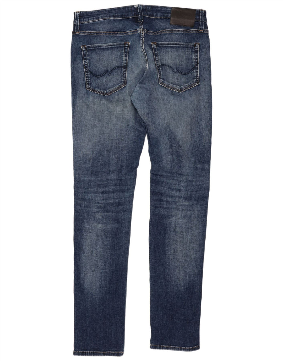 Jack & Jones Uomo GLENN Slim Jeans W34 L34 Cotone Blu