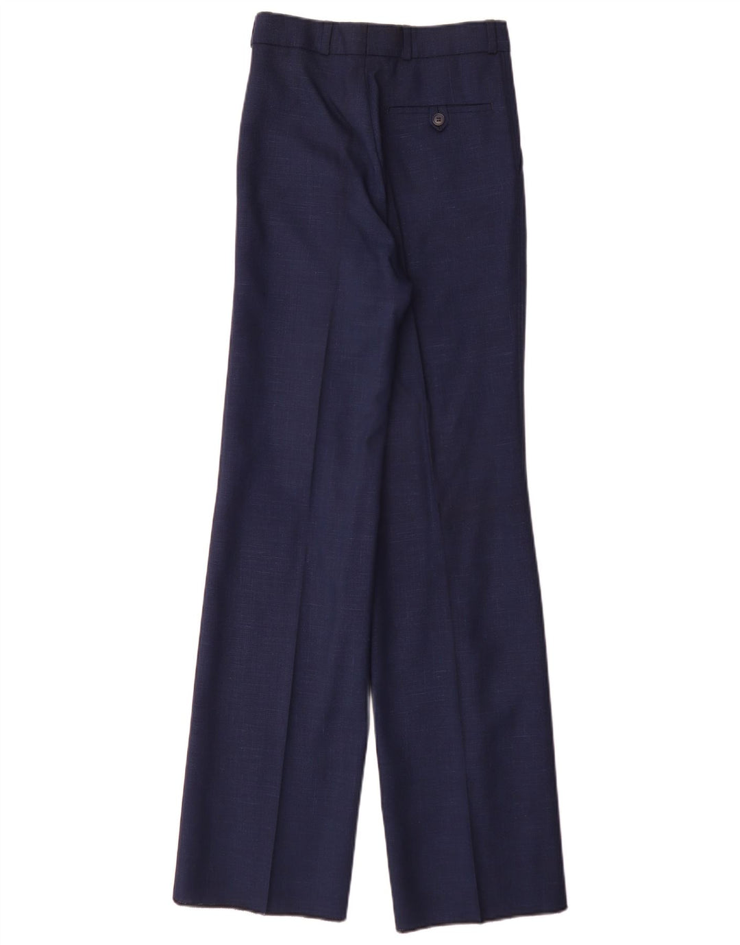 Pantaloni da abito vintage da uomo con pegging W25 L35 blu navy