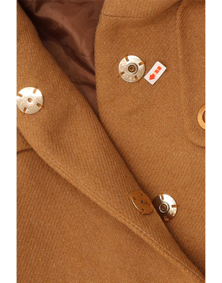 Giubbotto bomber con cappuccio da donna Zara UK 10 piccolo poliestere marrone