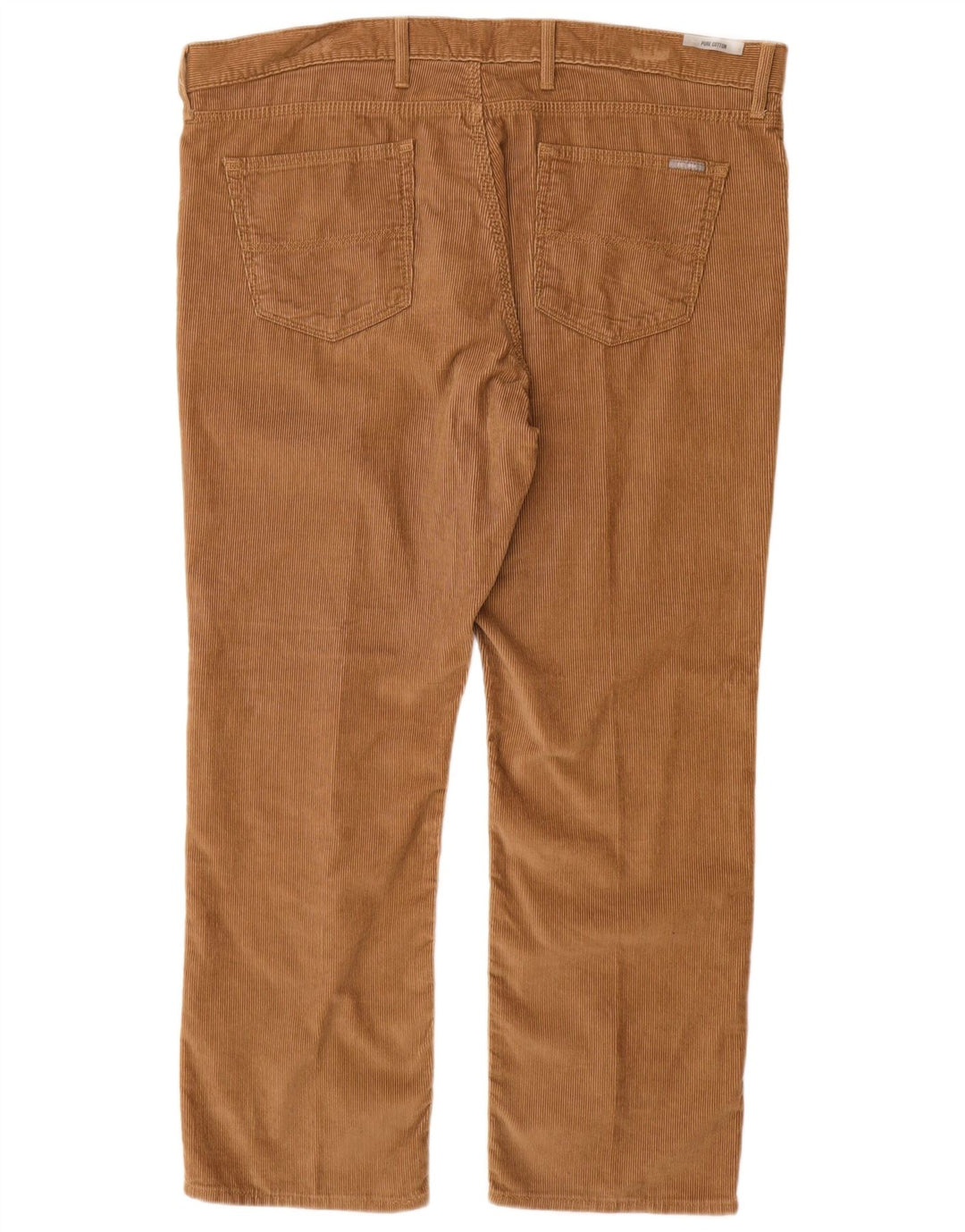 MARKS & SPENCER Pantaloni dritti da uomo in velluto a coste W40 L29 Cotone Beige