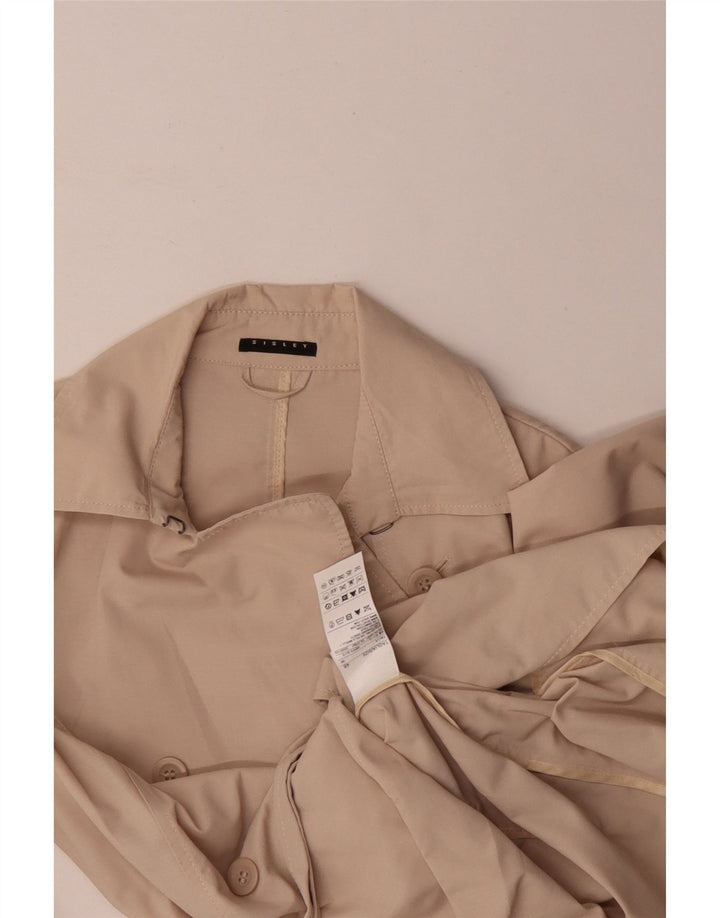 Trench Donna Sisley IT 46 Large Beige Cotone