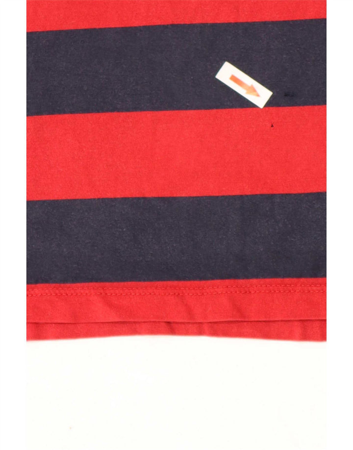 Polo da uomo Timberland Medium Red Striped Cotton