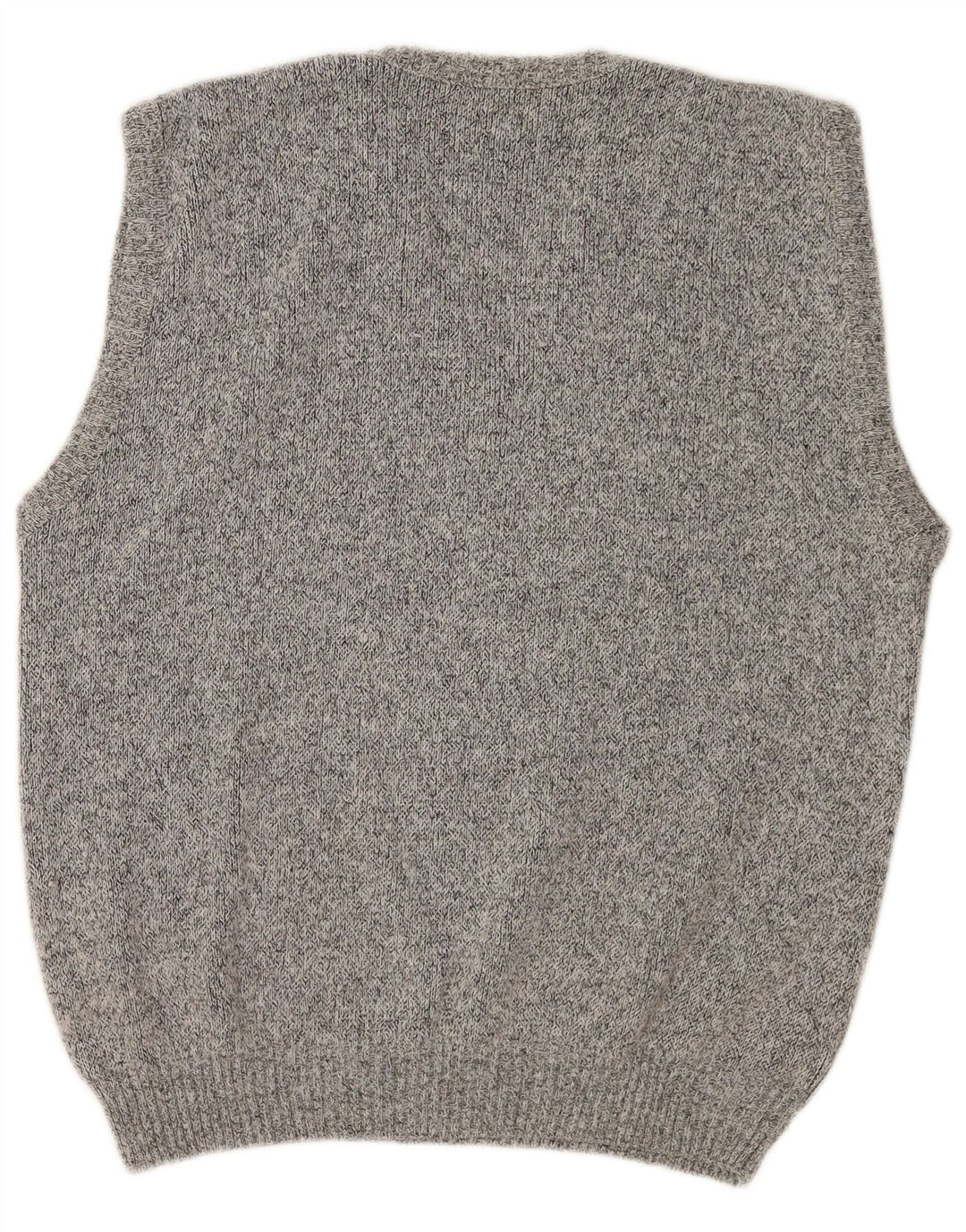 Canotta vintage da uomo canotta EU 50 poliacrilico geometrico grigio medio