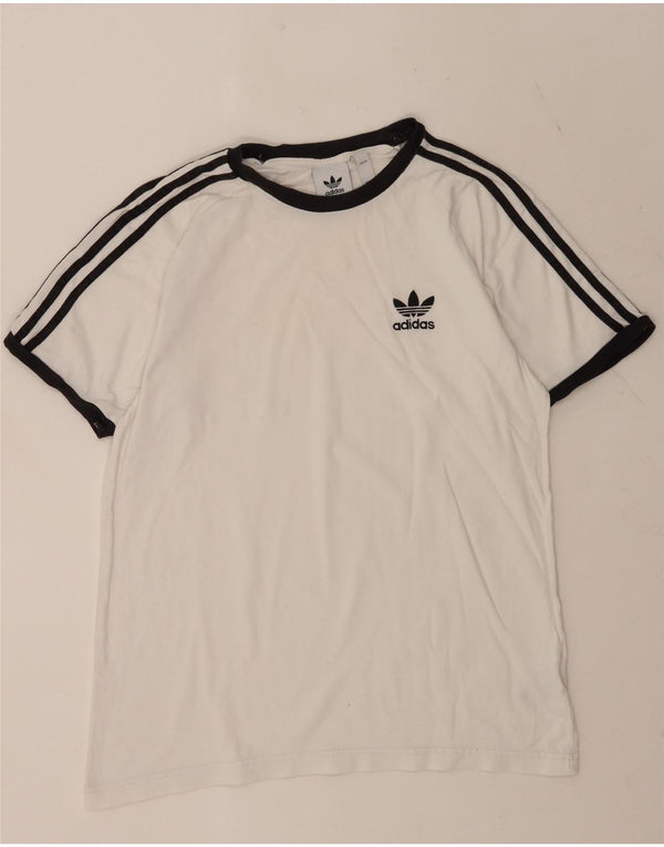 T-shirt da uomo Adidas Top in cotone bianco medio