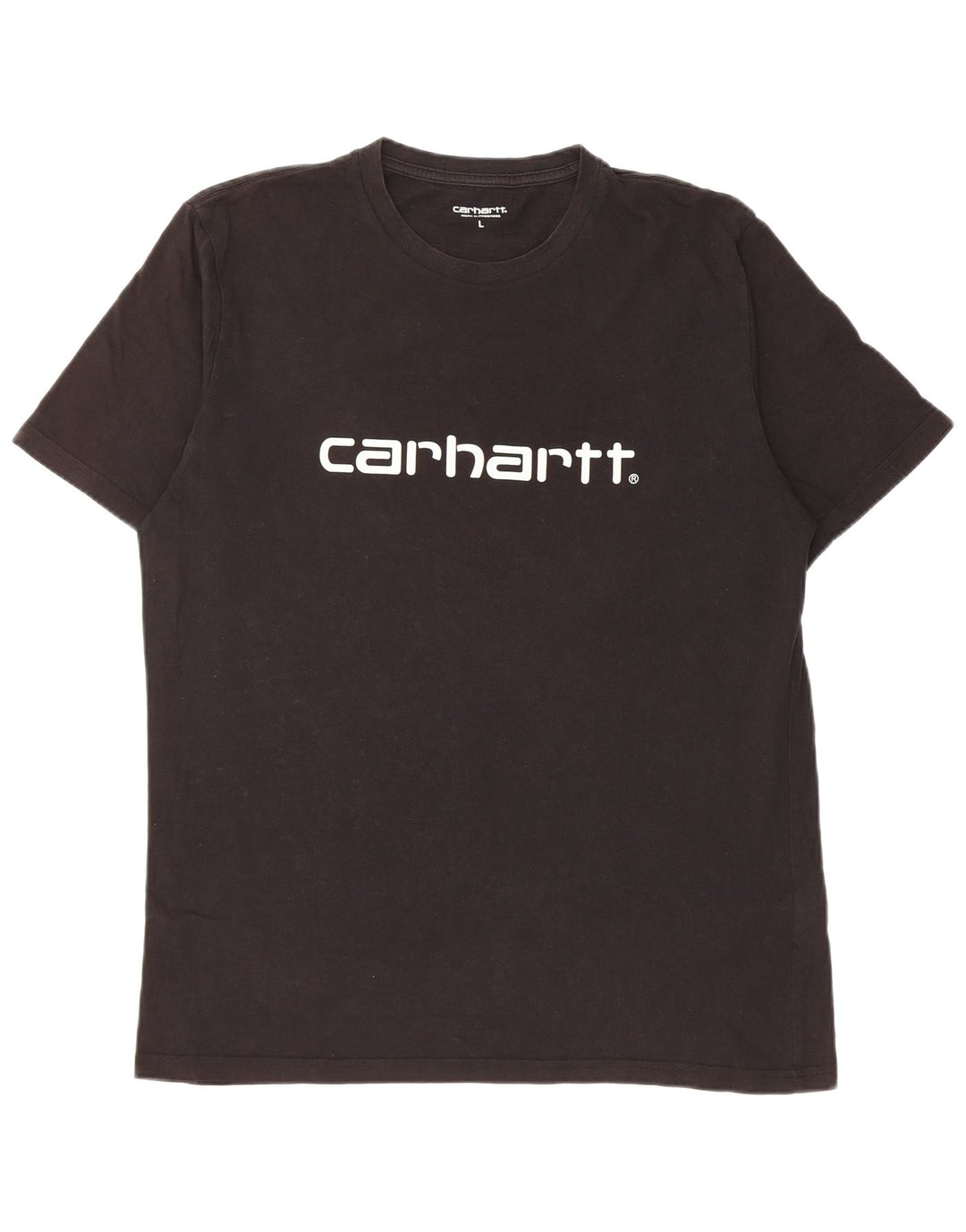 T-shirt grafica da uomo Carhartt Top grande in cotone nero
