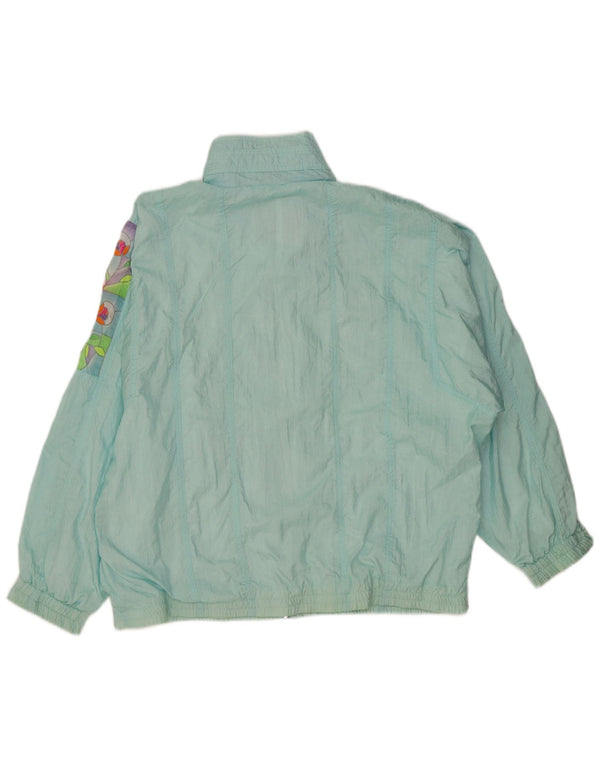Giacca da tuta oversize da donna Diadora UK 14 Blu medio floreale