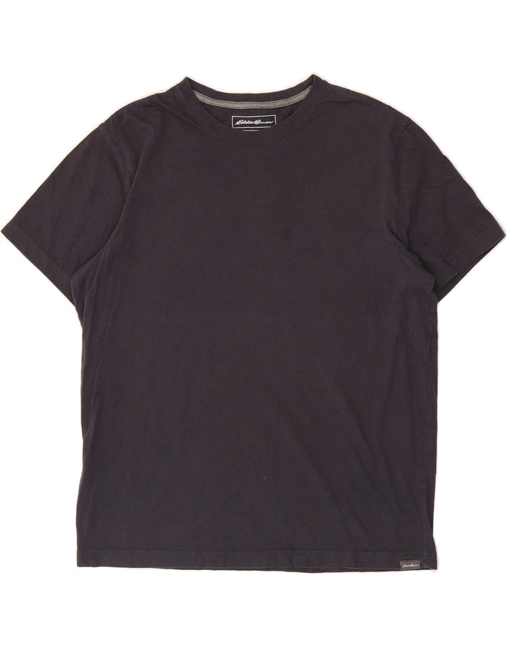 EDDIE BAUER Mens T-Shirt Top Medium Navy Blue Cotton Vintage Eddie Bauer and Second-Hand Eddie Bauer from Messina Hembry 