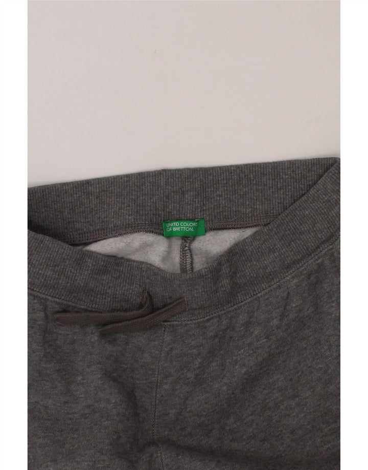 BENETTON Boys Tracksuit Trousers Joggers 7-8 Years  Grey Vintage Benetton and Second-Hand Benetton from Messina Hembry 