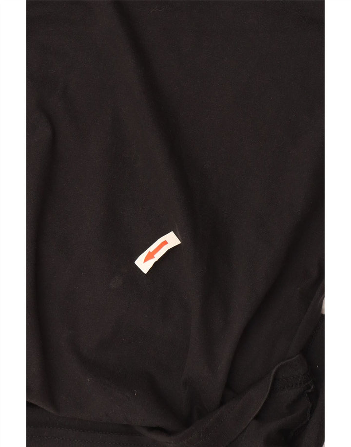 T-shirt Adidas Climalite da uomo piccola in cotone nero