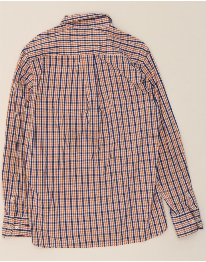 TOMMY HILFIGER Mens Custom Fit Shirt Size 15 1/2 Medium Orange Check Vintage Tommy Hilfiger and Second-Hand Tommy Hilfiger from Messina Hembry 