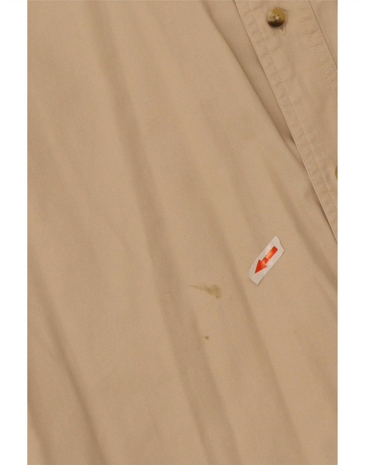 Camicia da uomo Timberland grande in cotone beige