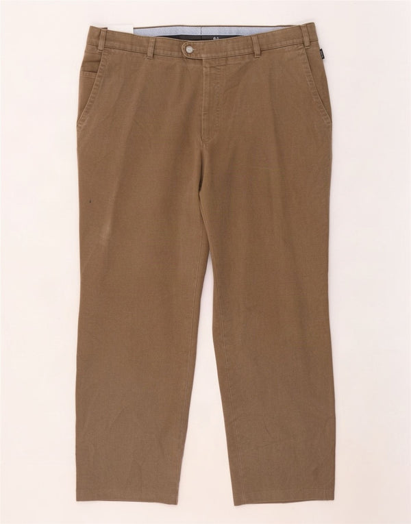 Pantaloni da abito dritti da uomo Bugatti IT 56 3XL W46 L29 Cotone beige