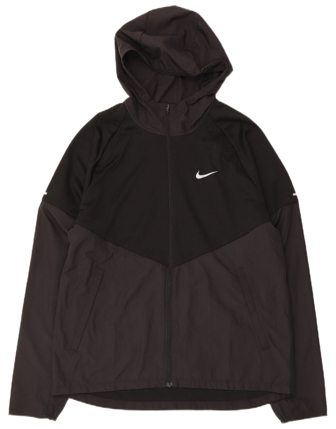 Giacca da tuta da uomo NIKE Therma-Fit con cappuccio, color block medio nero