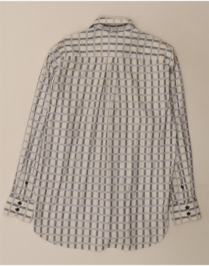Camicia da uomo Tommy Hilfiger piccola in cotone a quadri bianchi
