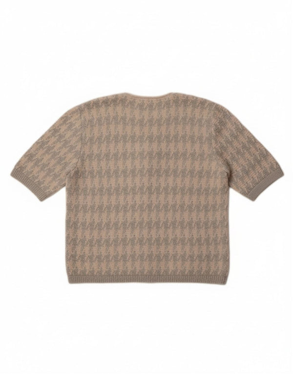 Maglione cardigan da donna Giesswein EU 38 pied de poule bianco medio