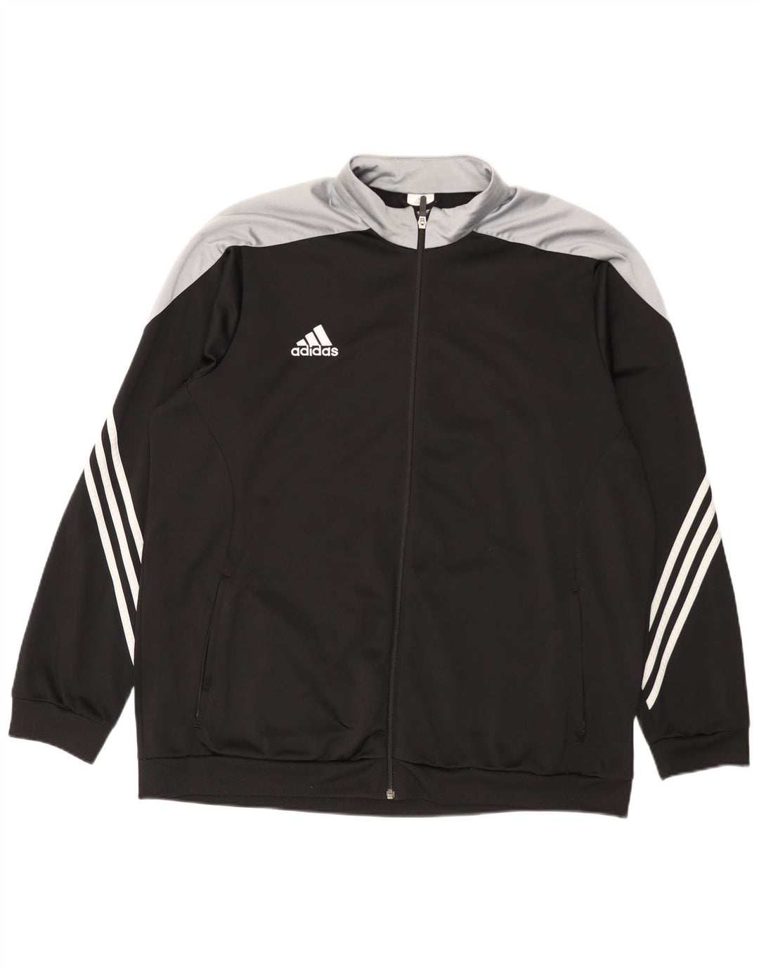 Giacca da tuta da uomo Adidas 2XL poliestere color block nero