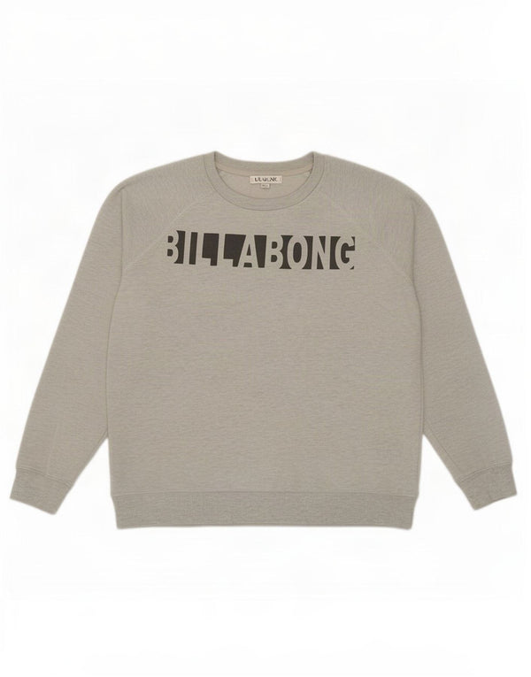Felpa grafica da donna Billabong UK 12 Grigio medio chiazzato