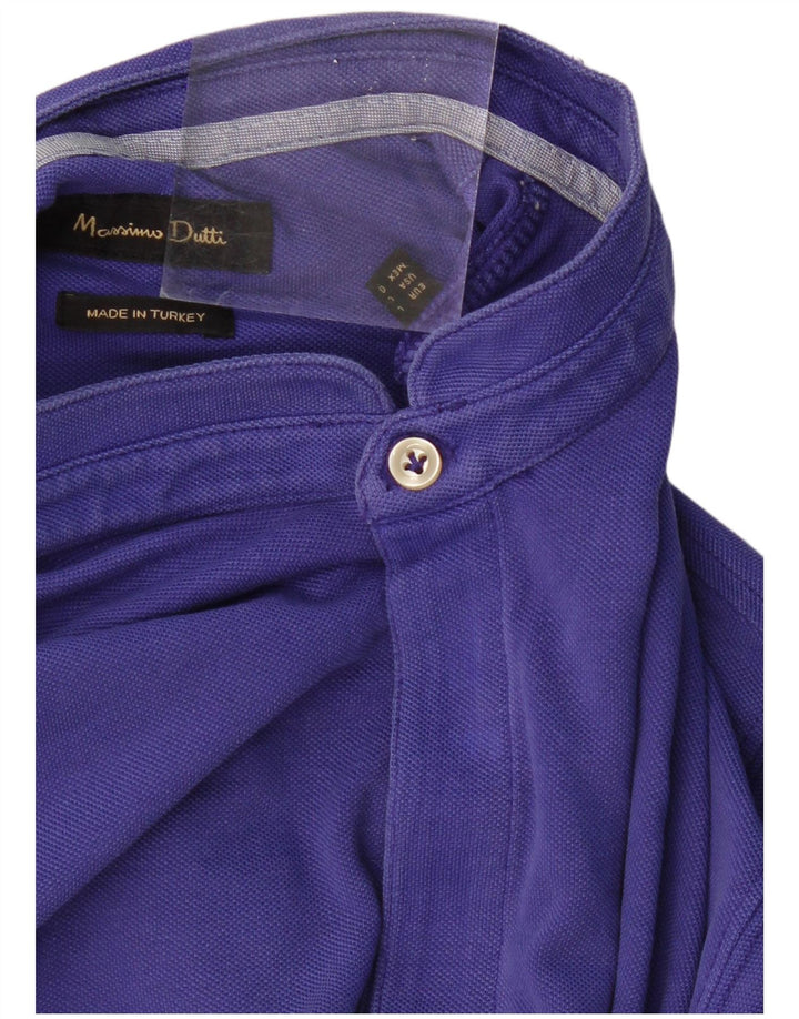 Polo da uomo MASSIMO DUTTI grande viola