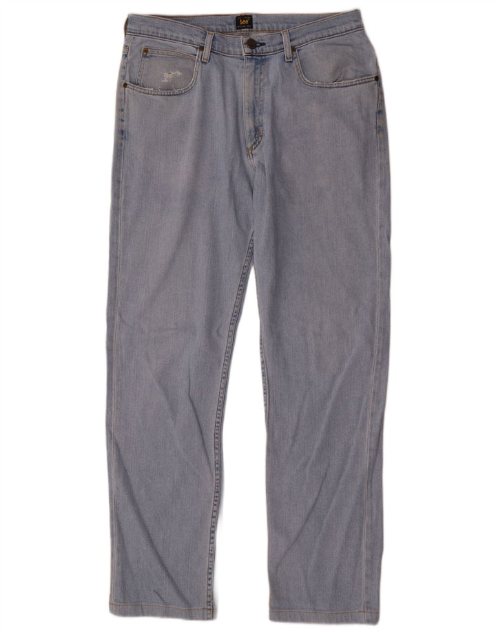 Jeans dritti da uomo Lee Brooklyn W33 L32 cotone blu