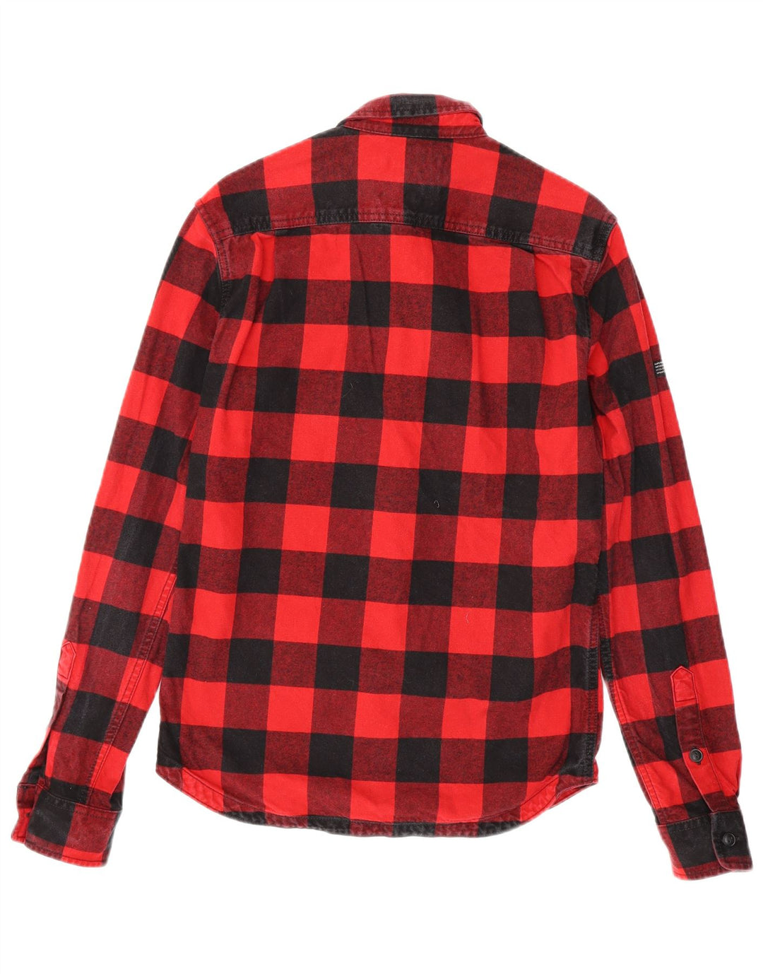 Camicia da uomo in flanella con grafica a quadri Superdry The Rookie Small Red Check