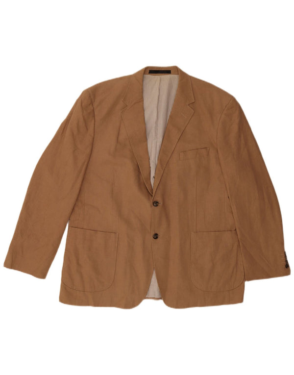 Giacca blazer a 2 bottoni da uomo Marks & Spencer UK 38 Lino beige medio