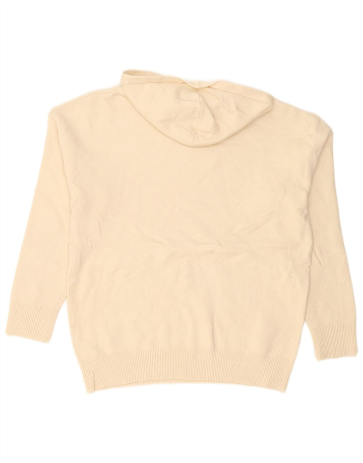 Maglione con cappuccio da uomo Zara piccolo bianco sporco