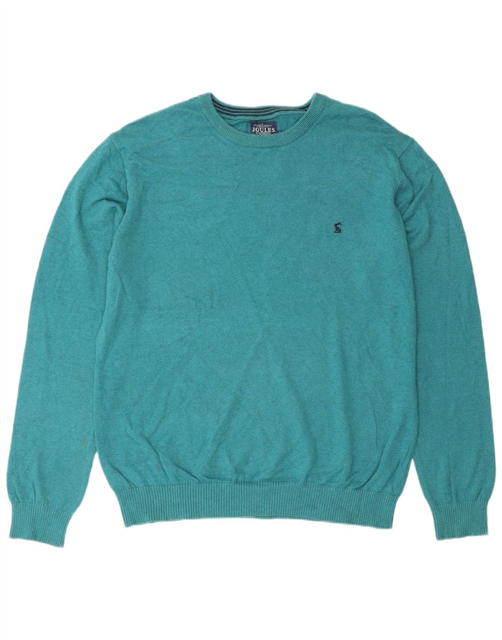 Joules Maglione da uomo con scollo a barca Maglione grande in cotone turchese