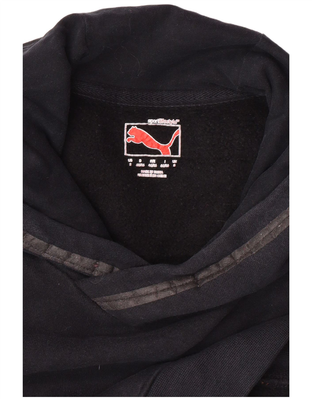 Felpa con cappuccio PUMA da uomo piccola nera