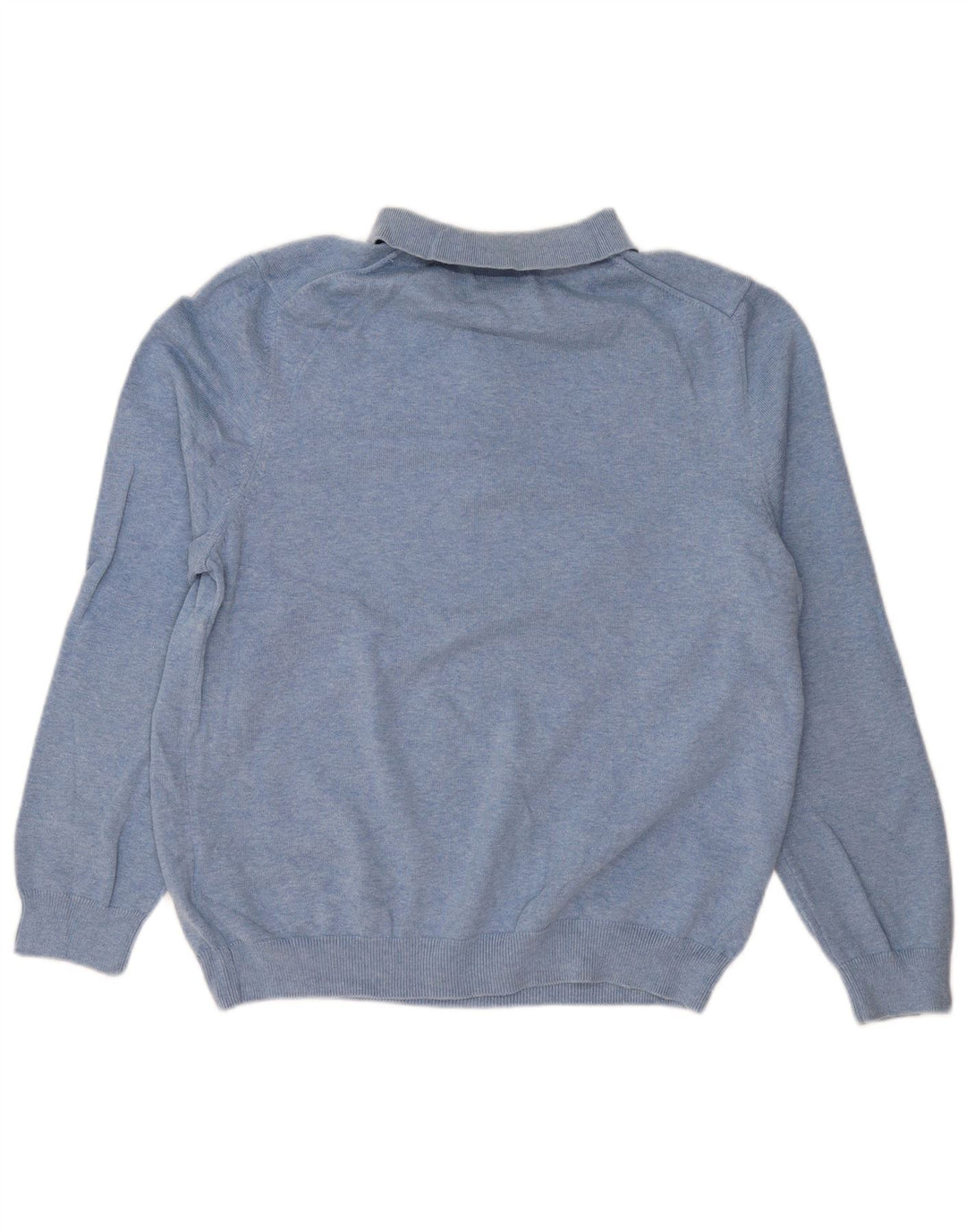 EDDIE BAUER Maglione da uomo con collo alto in cotone blu medio