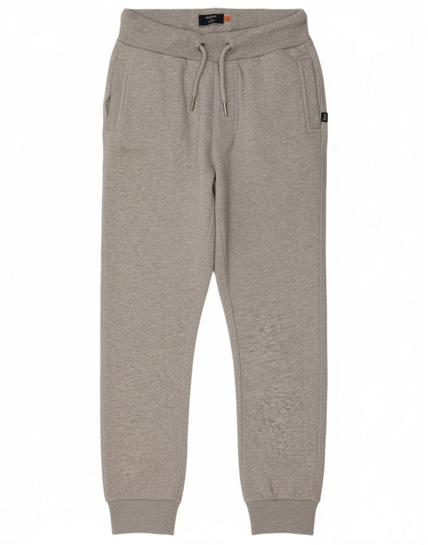 Pantaloni da tuta da donna Superdry Joggers UK 10 Small Cotone grigio