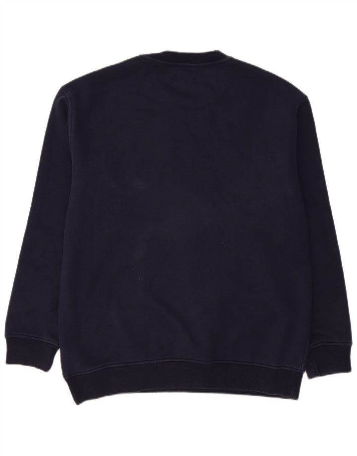 Tommy Hilfiger Uomo Felpa Maglione Grande Blu Navy Cotone