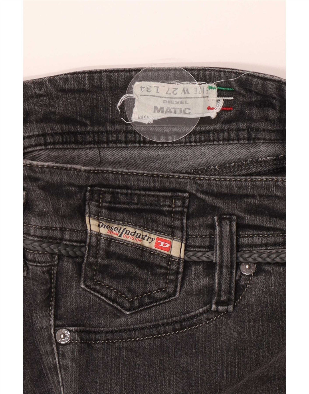 Jeans skinny Matic da donna Diesel W27 L29 Grigi