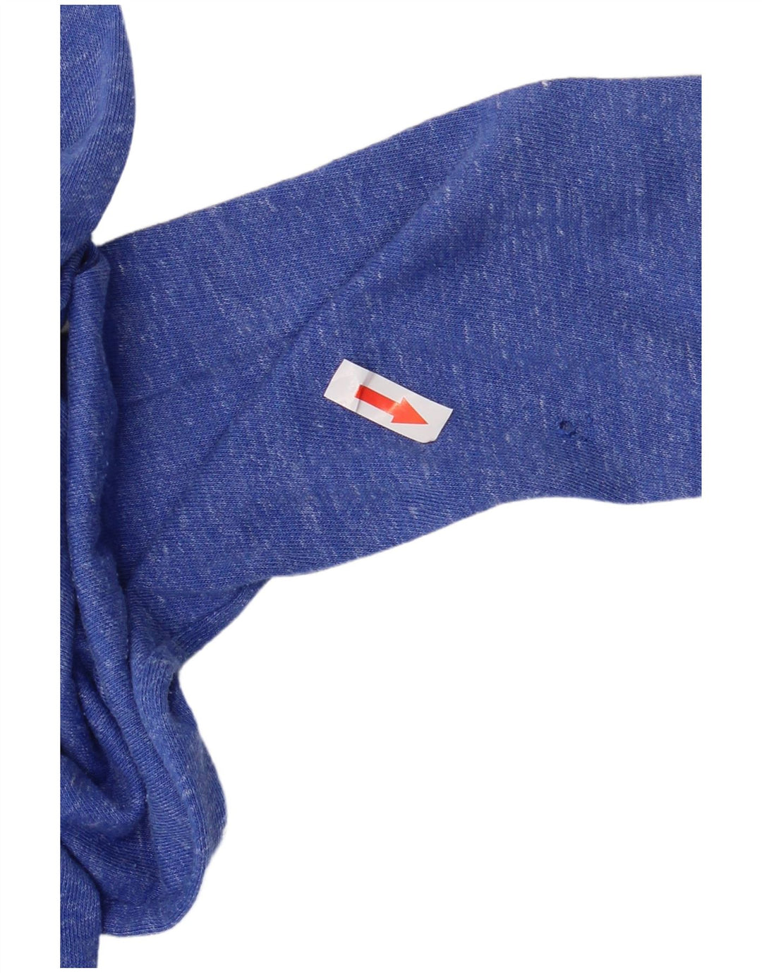 Felpa con cappuccio e zip da donna Nike UK 14 cotone screziato blu medio