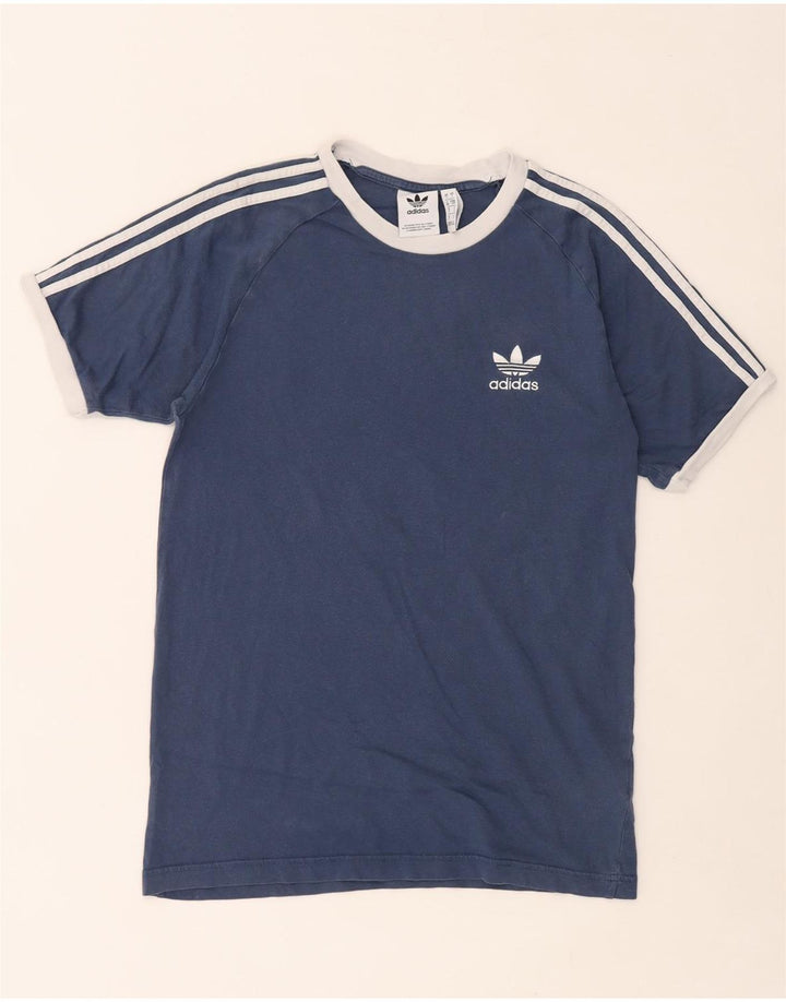 T-shirt da uomo ADIDAS Top piccola blu in cotone