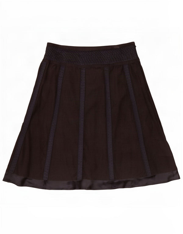 Gonna in velluto a coste da donna Penny Black UK 10 piccola W27 Cotone a righe grigie