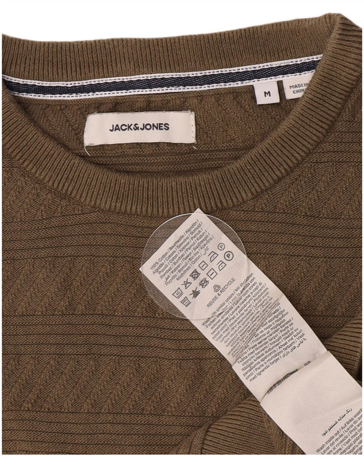 Jack & Jones Maglione girocollo da uomo in cotone geometrico verde medio