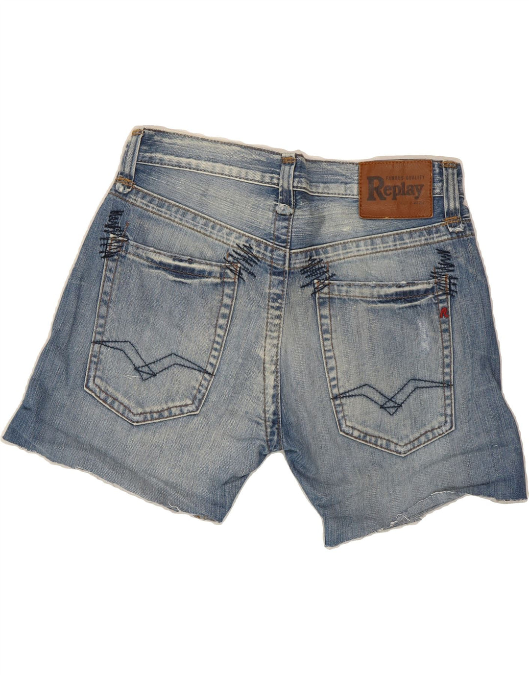 REPLAY Womens Denim Shorts W31 Medium Blue Cotton Vintage Replay and Second-Hand Replay from Messina Hembry 