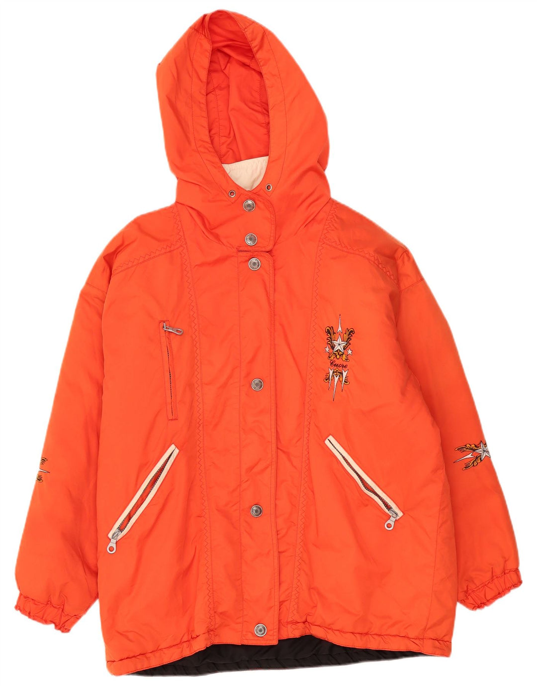 Giacca a vento con cappuccio da donna Cuore UK 20 2XL Arancione