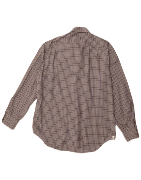 Camicia da uomo ERMENEGILDO ZEGNA Taglia 41 16 Cotone a quadri bianco sporco grande