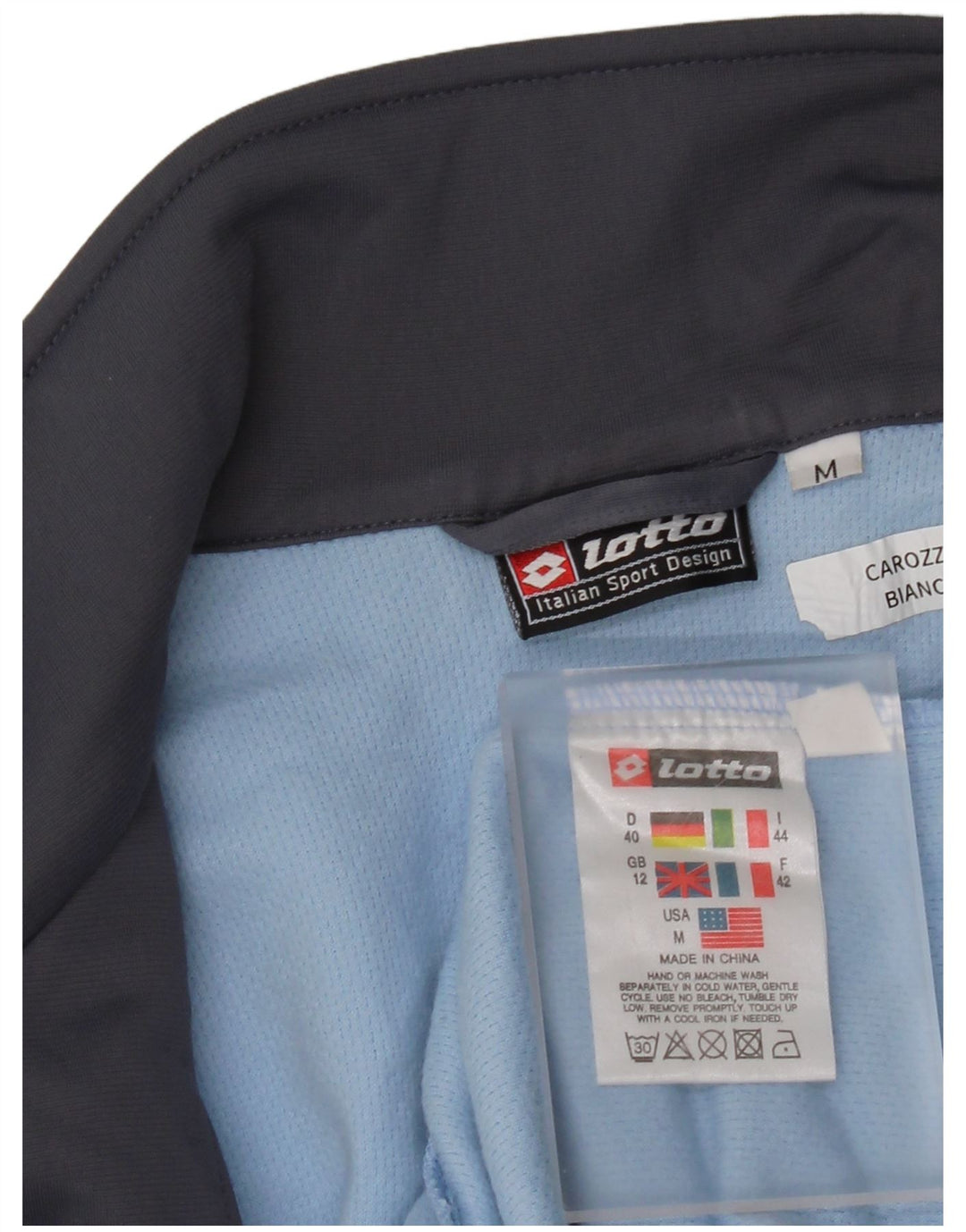 Giacca da tuta da donna Lotto UK 12 Poliestere color block blu medio