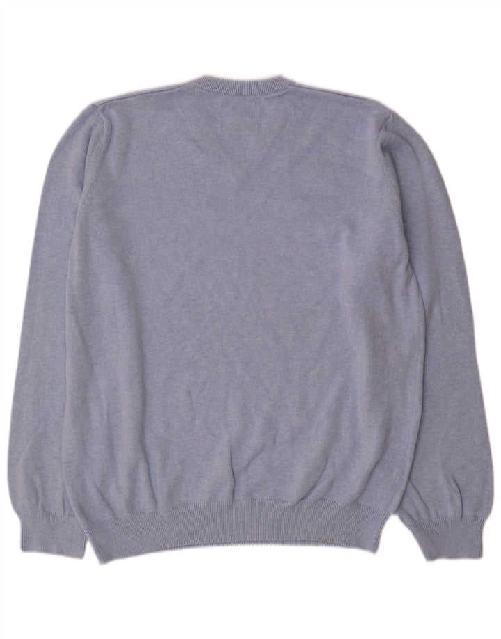 Maglione da uomo con scollo a V Marks & Spencer XL in cotone blu