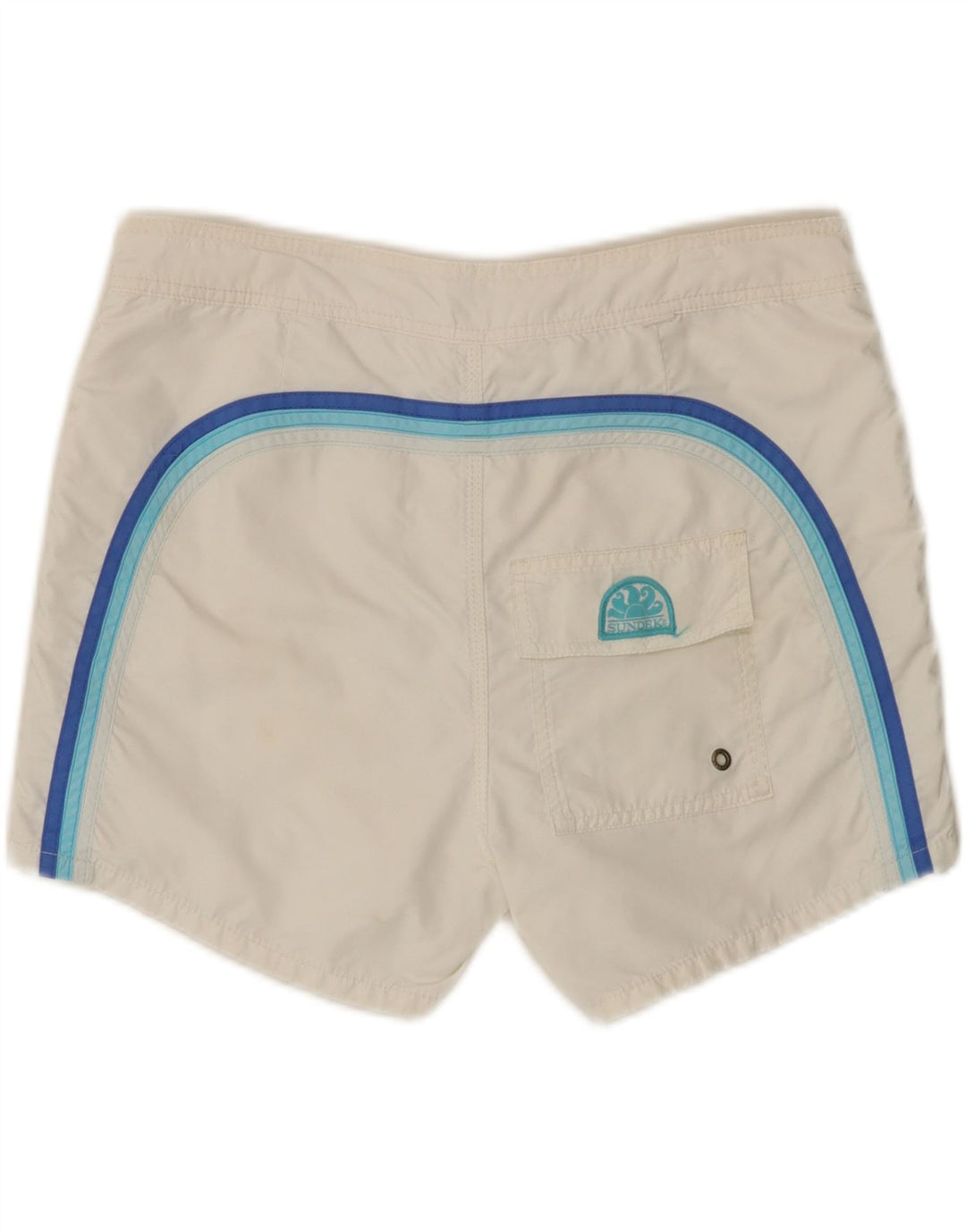 Pantaloncini da bagno da uomo Sundek grandi bianchi