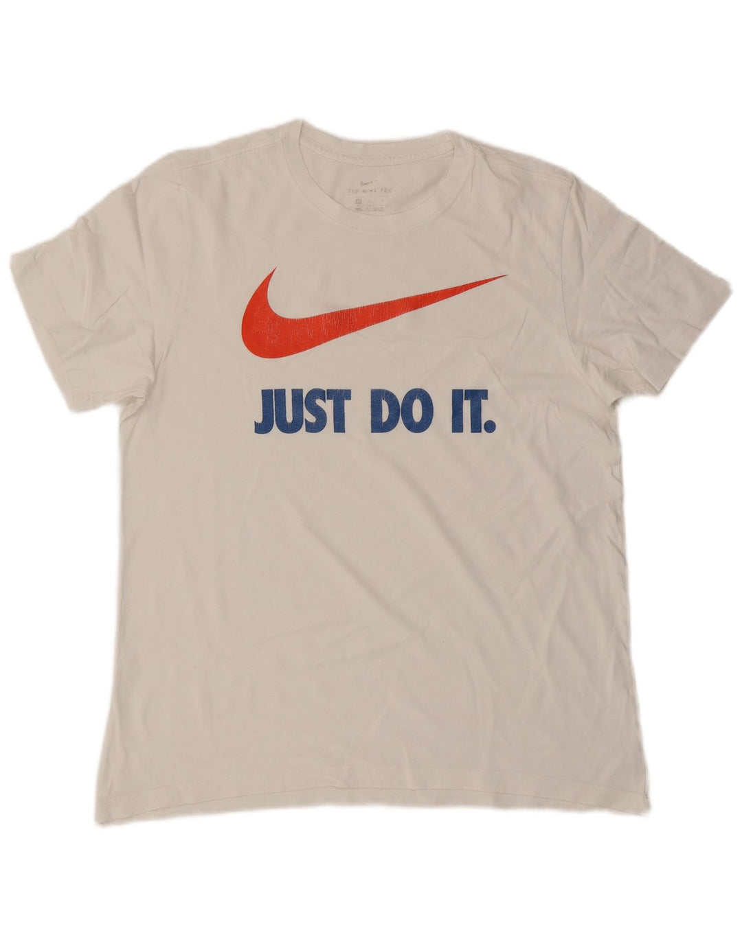 T-shirt grafica da uomo Nike Top grande in cotone bianco