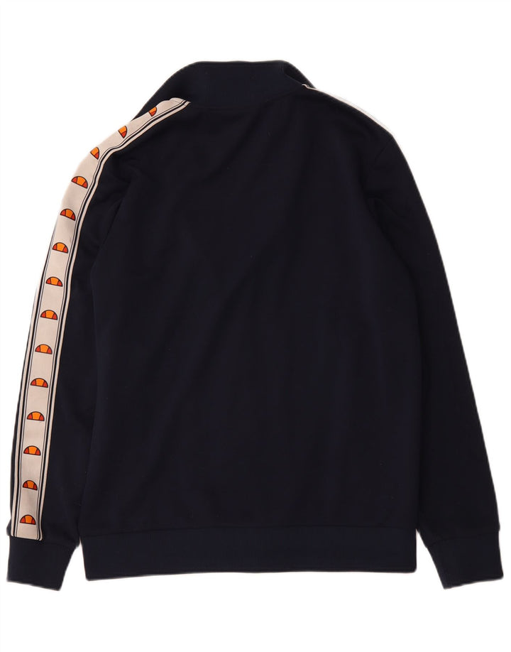 Giacca da ginnastica grafica da uomo Ellesse a blocchi di colore blu navy medio