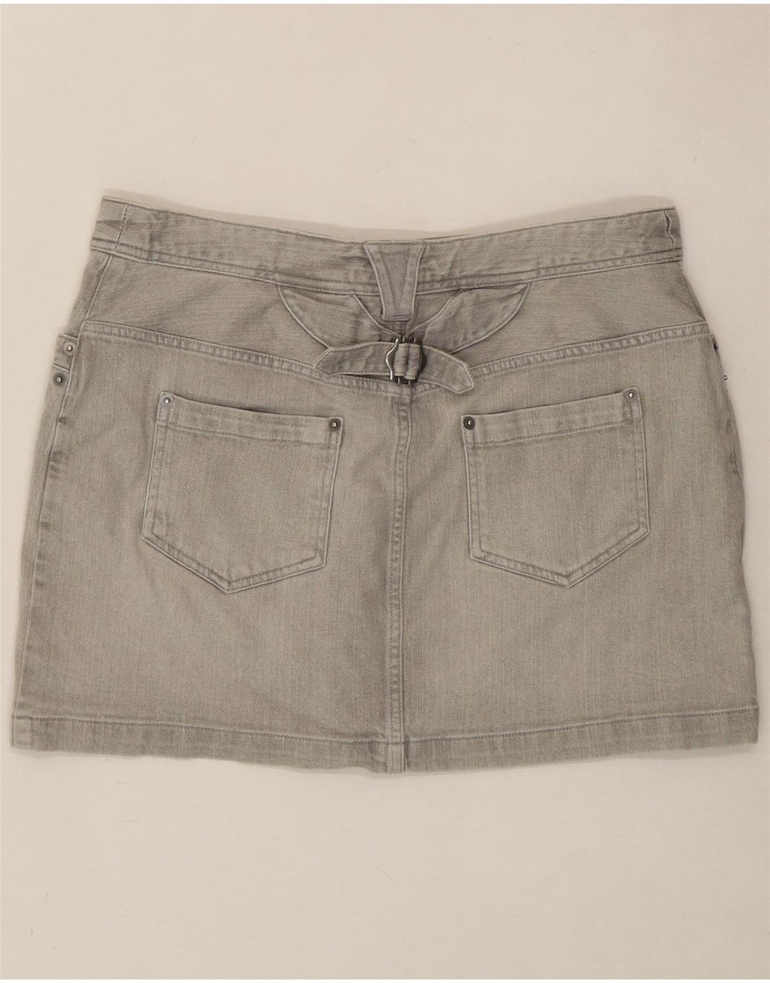 H&M Womens Denim Skirt EU 42 Large W32 Grey Cotton Vintage H&M and Second-Hand H&M from Messina Hembry 