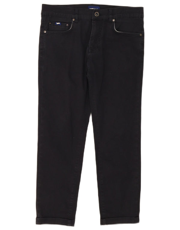 Pantaloni Cropped Gas da Uomo Slim Fit W32 L25 Blu Navy